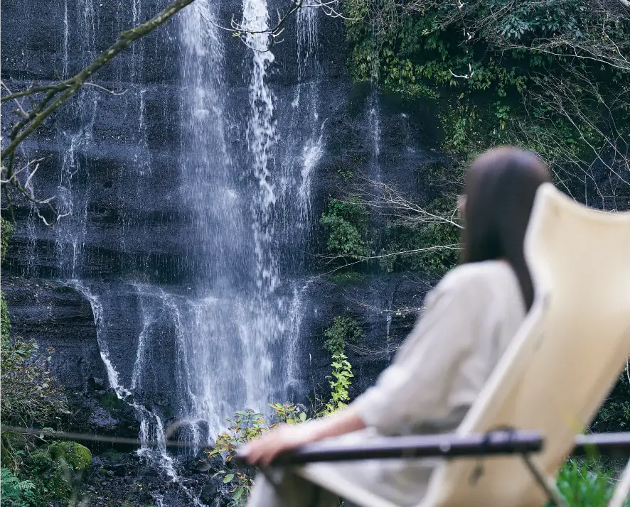 being immersed in a forest