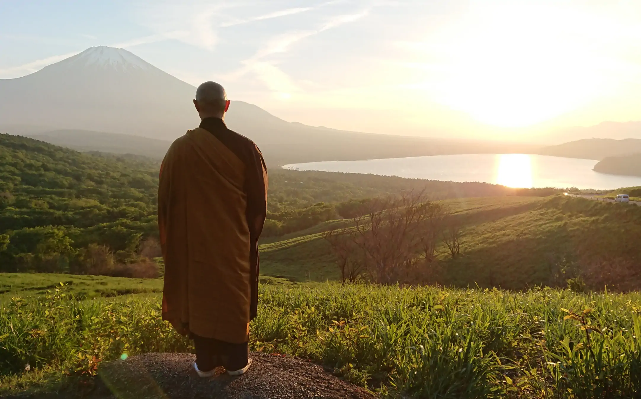 Fuji and Monks