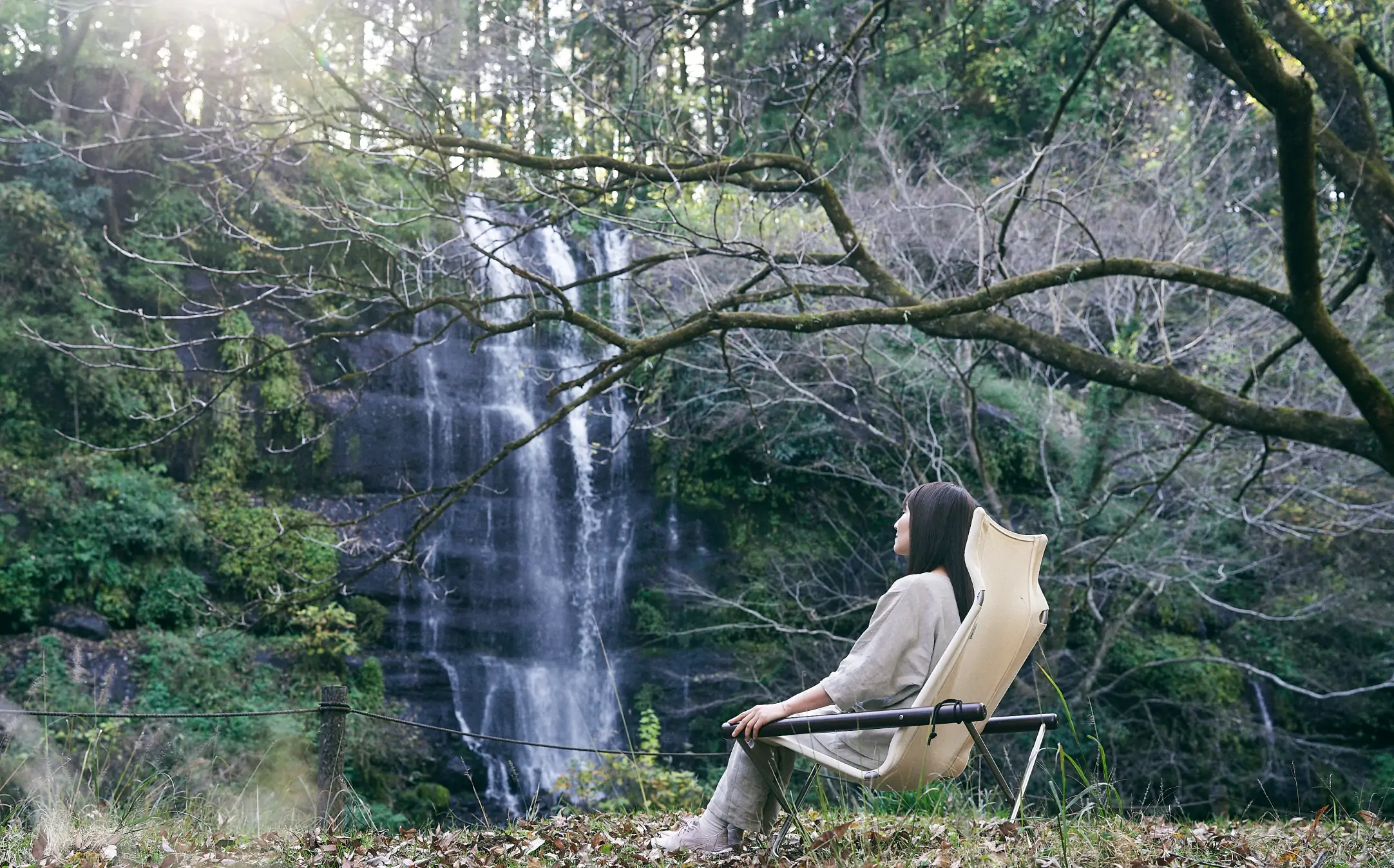 being immersed in a forest