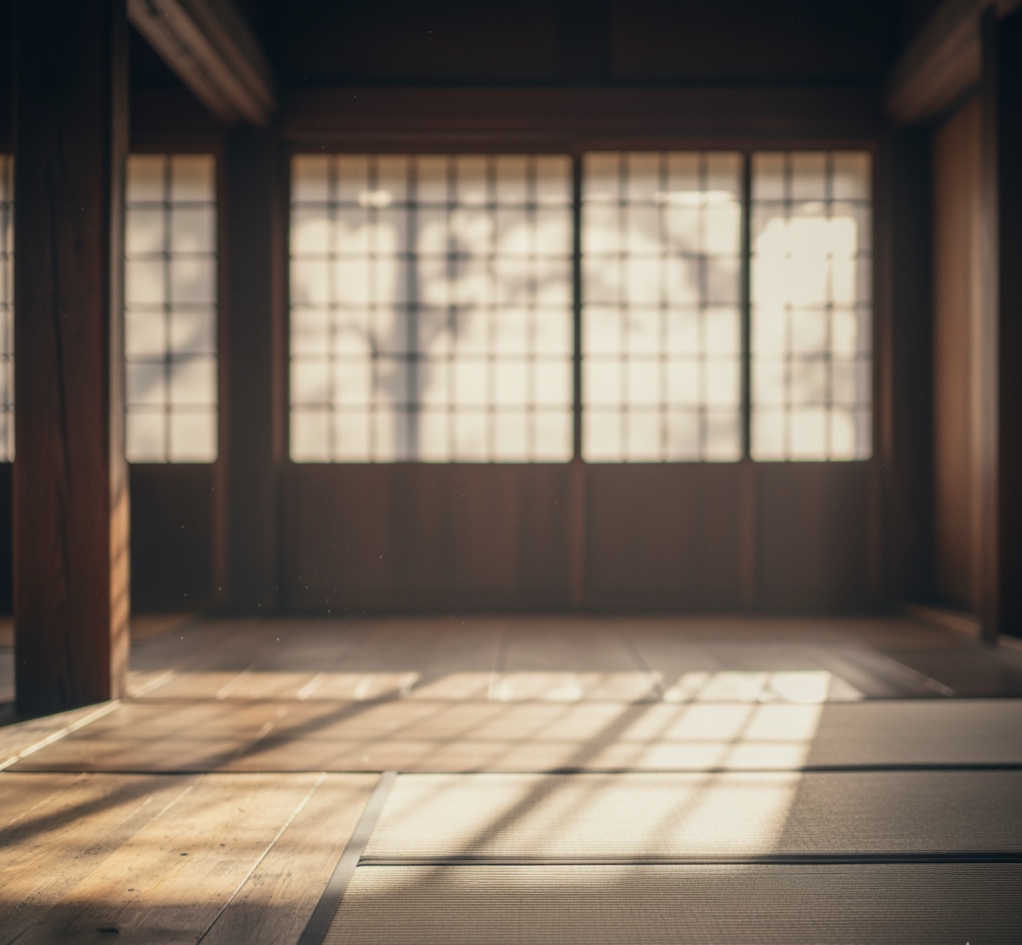 side view of Zen monk meditating mindfully in natural light, symbolizing observation and awareness