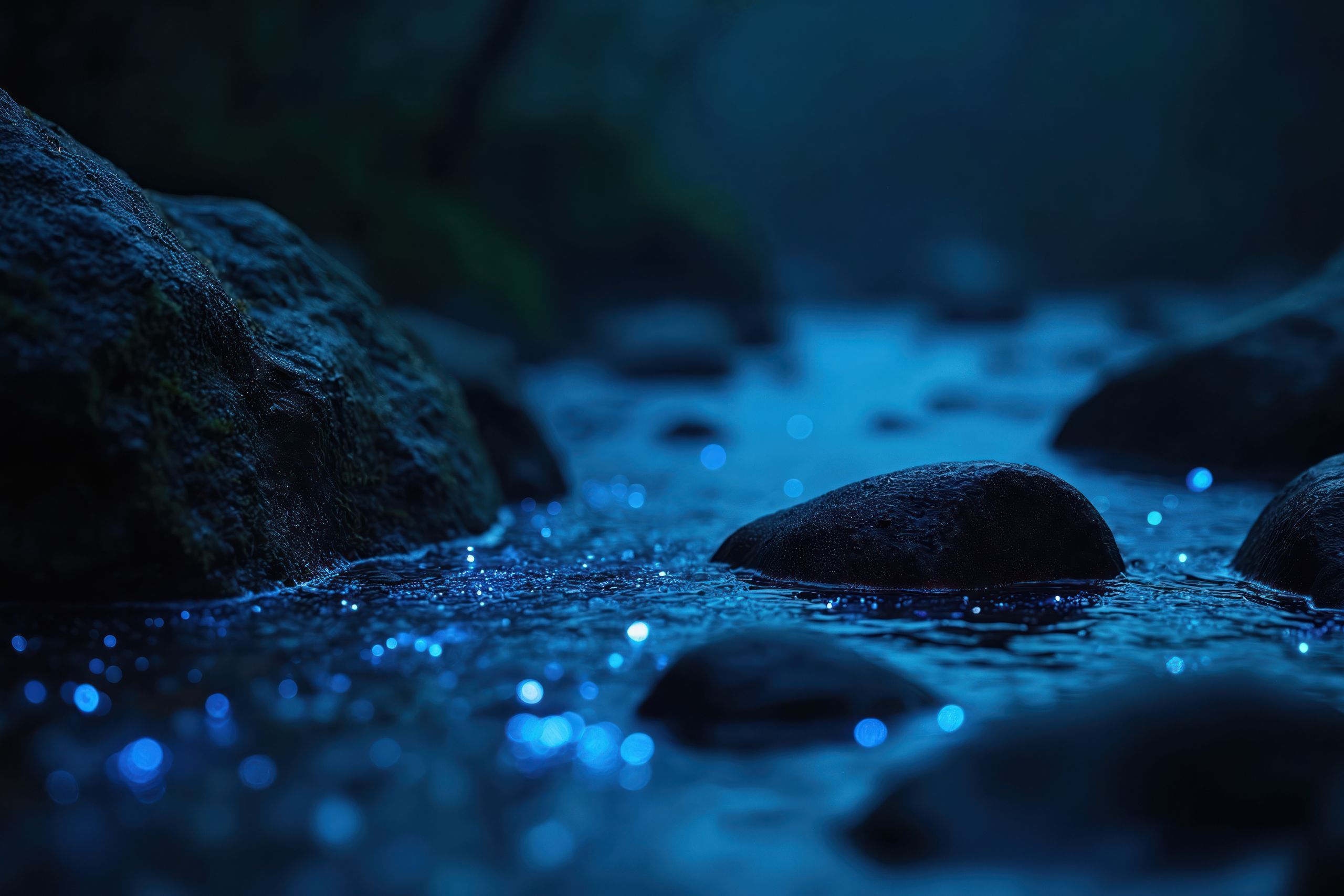 Soft ripple on still water symbolizing the quiet awareness of zazen meditation in Zen Buddhism