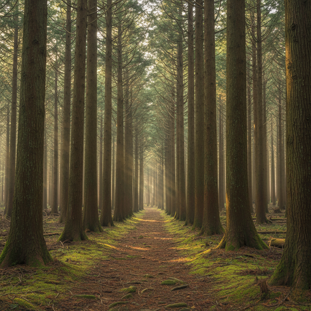 富士山麓の静かな森の小径｜都留市で味わう深い静けさ
