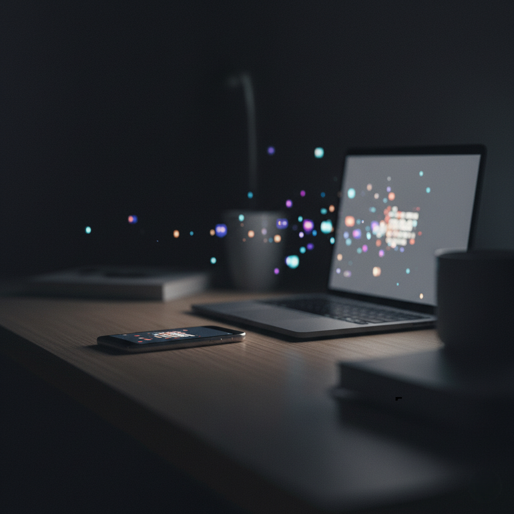 社内研修が効きにくい背景となる情報過多と心の負荷を象徴するイメージ