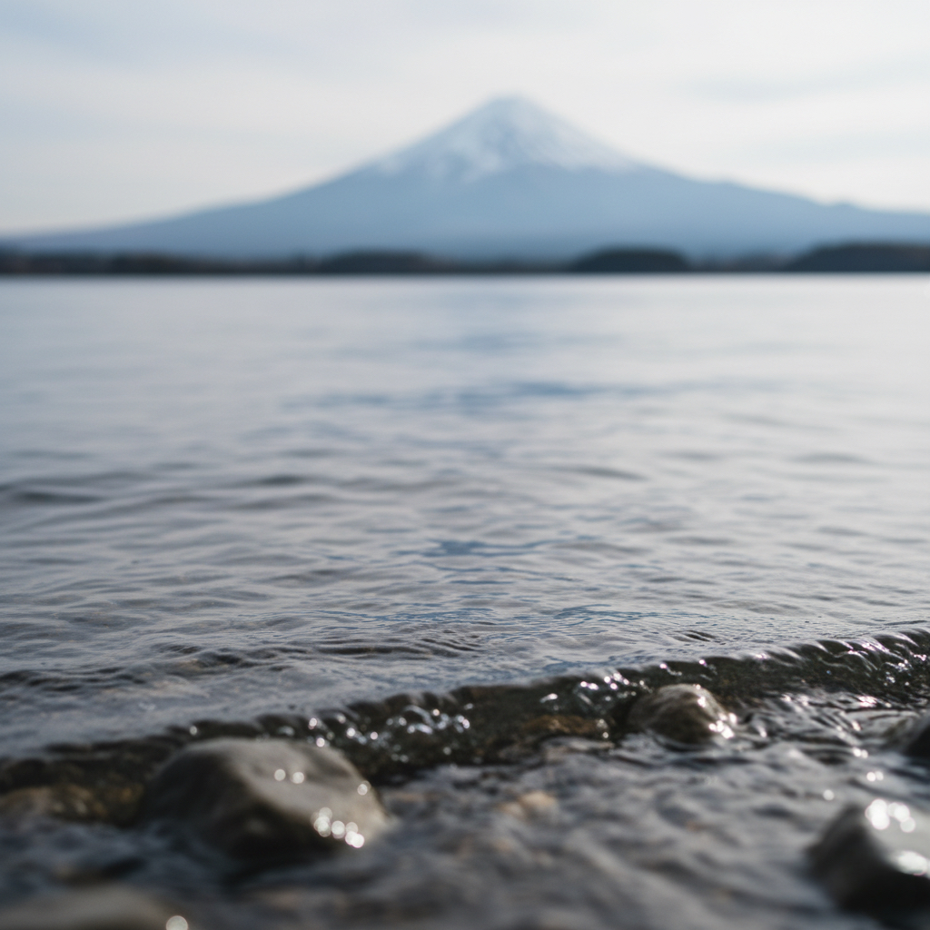 富士五湖の静かな水面とさざ波|日帰りで感じる富士山麓の静けさ