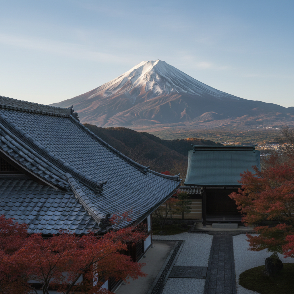 四季で表情を変える富士山と禅寺の風景｜禅の視点で味わう旅