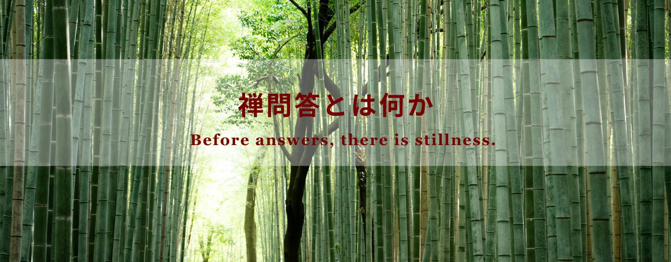 禅問答の思想を象徴する、竹林に満ちた静寂の風景