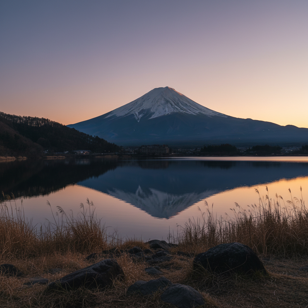 答えを急がない時間を象徴する富士山麓の静かな風景