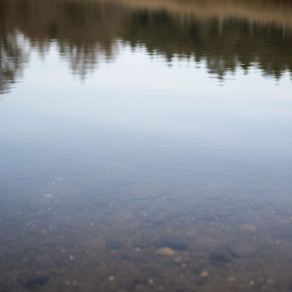 変化や結果を示さない静かな水面が表す答えを急がない姿勢